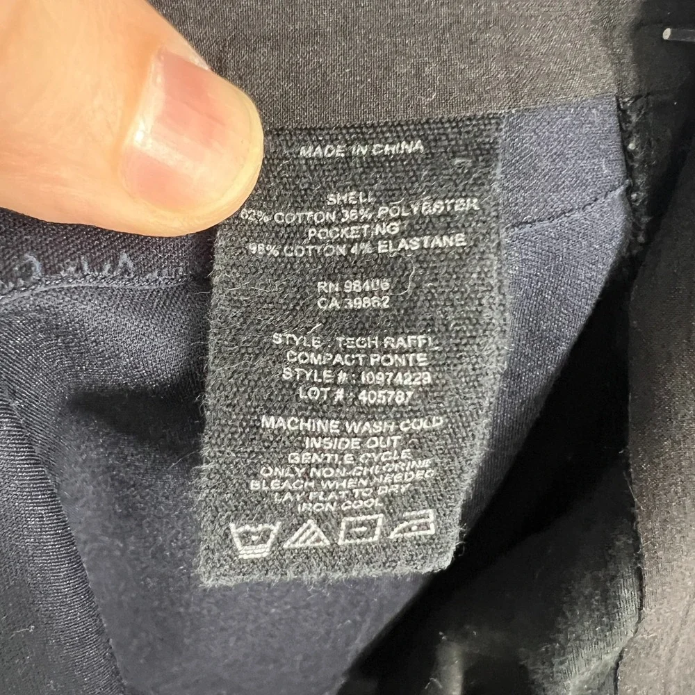 Theory Tech Raffi Slim Fit Dress Pants Mens Size 32 Navy Blue Stretch Flat Front